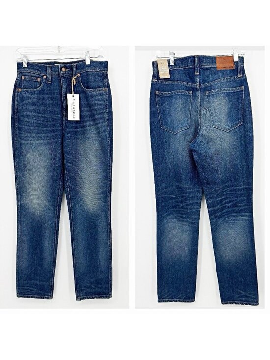 Rivet & Thread Denim - Madewell Rivet & Thread High-Rise Stovepipe Straight Jeans Stretch Size 26 NWT